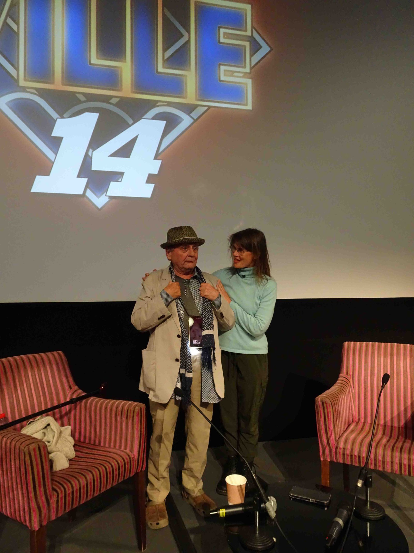 Sylvester McCoy, who played the Seventh Doctor, and Sophie Aldred, who played Ace